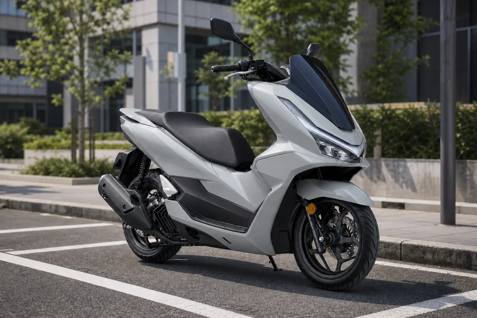 ホンダ PCXの斜め前からの外観